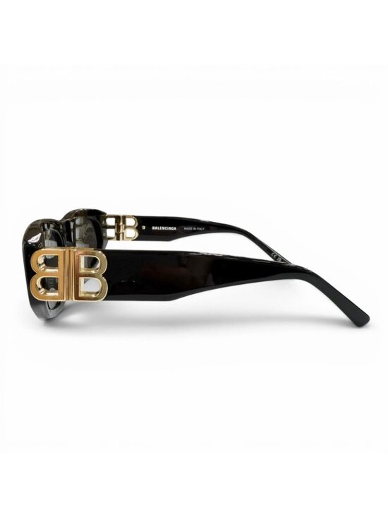 Balenciaga Side Logo Eyewear Sunglasses Black Gold 53 Demo Lens main image 12